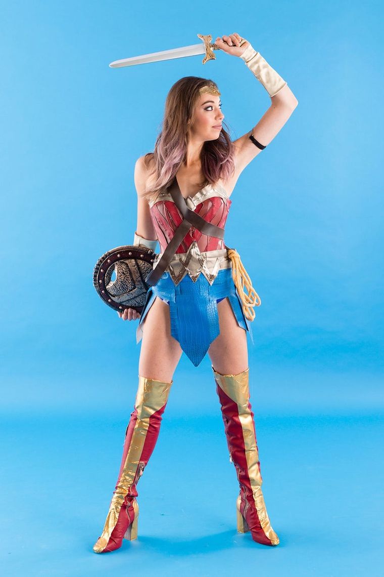 Wonder Woman Halloween Costume Rave Bra 