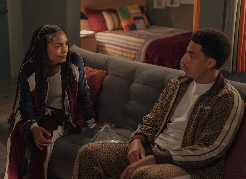 Yara Shahidi and Marcus Scribner in Grown-ish