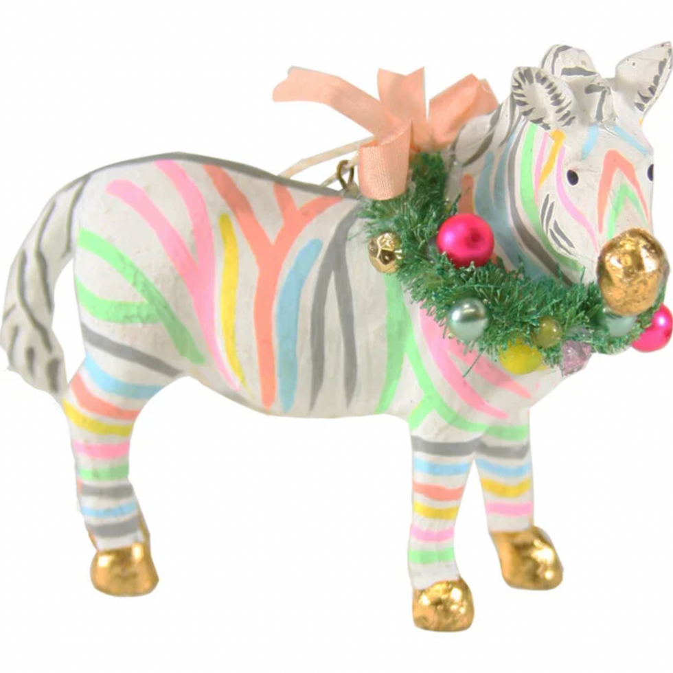 zebra ornament