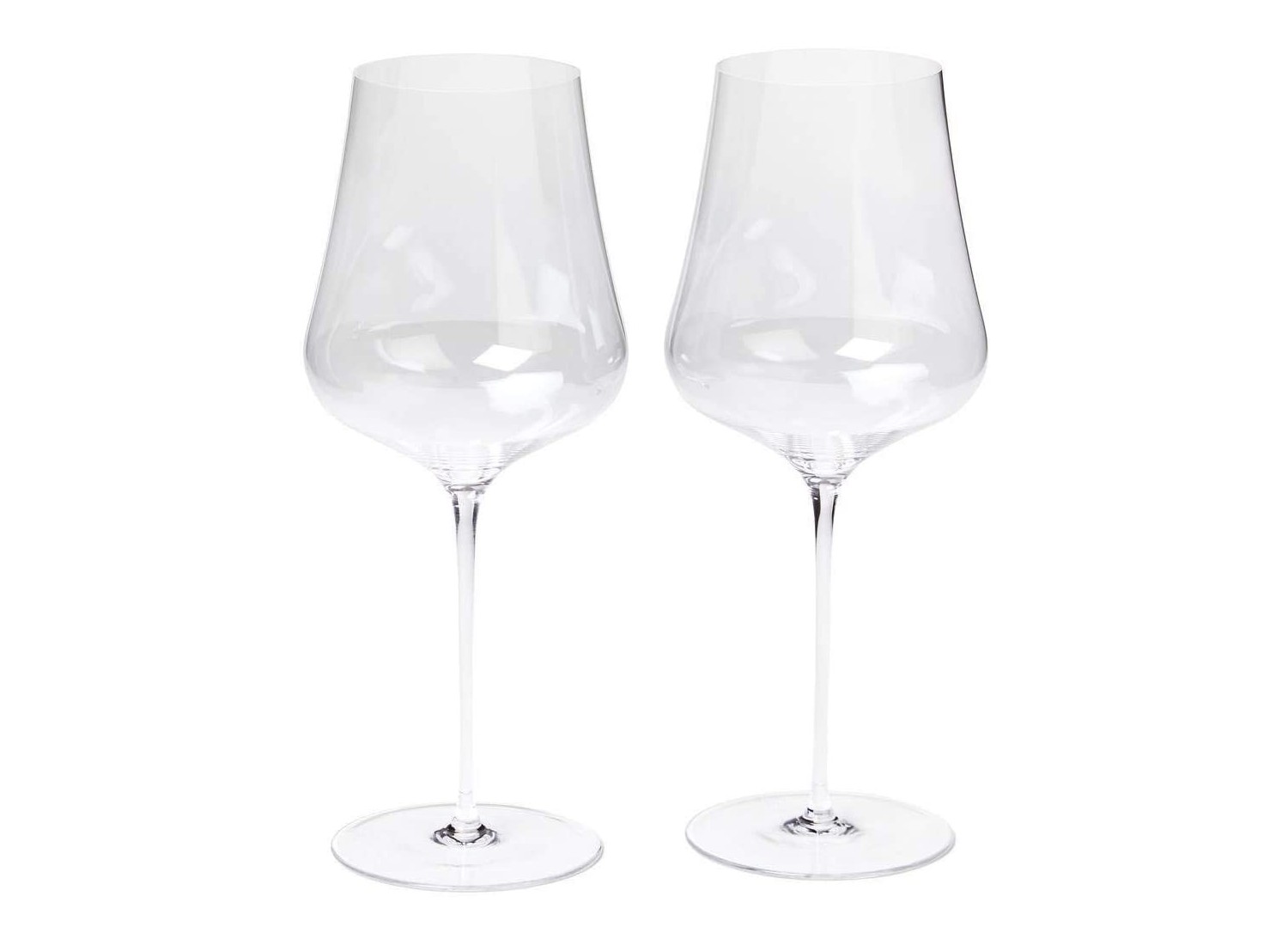 LUNA & MANTHA Stemless Wine Glasses Set of 4, Crystal