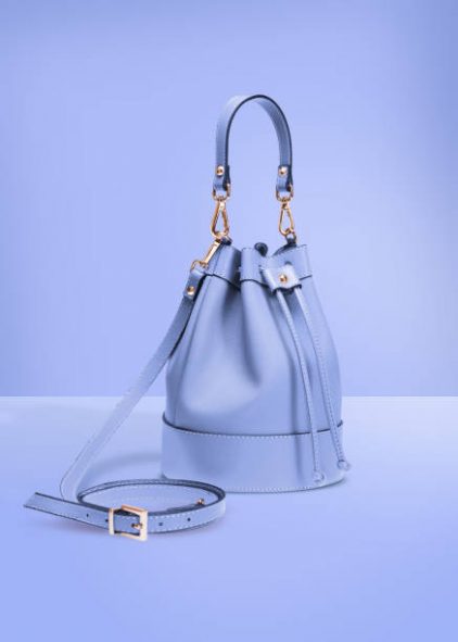 Buckle Decor Bucket Bag, Fashion Faux Leather Crossbody Bag